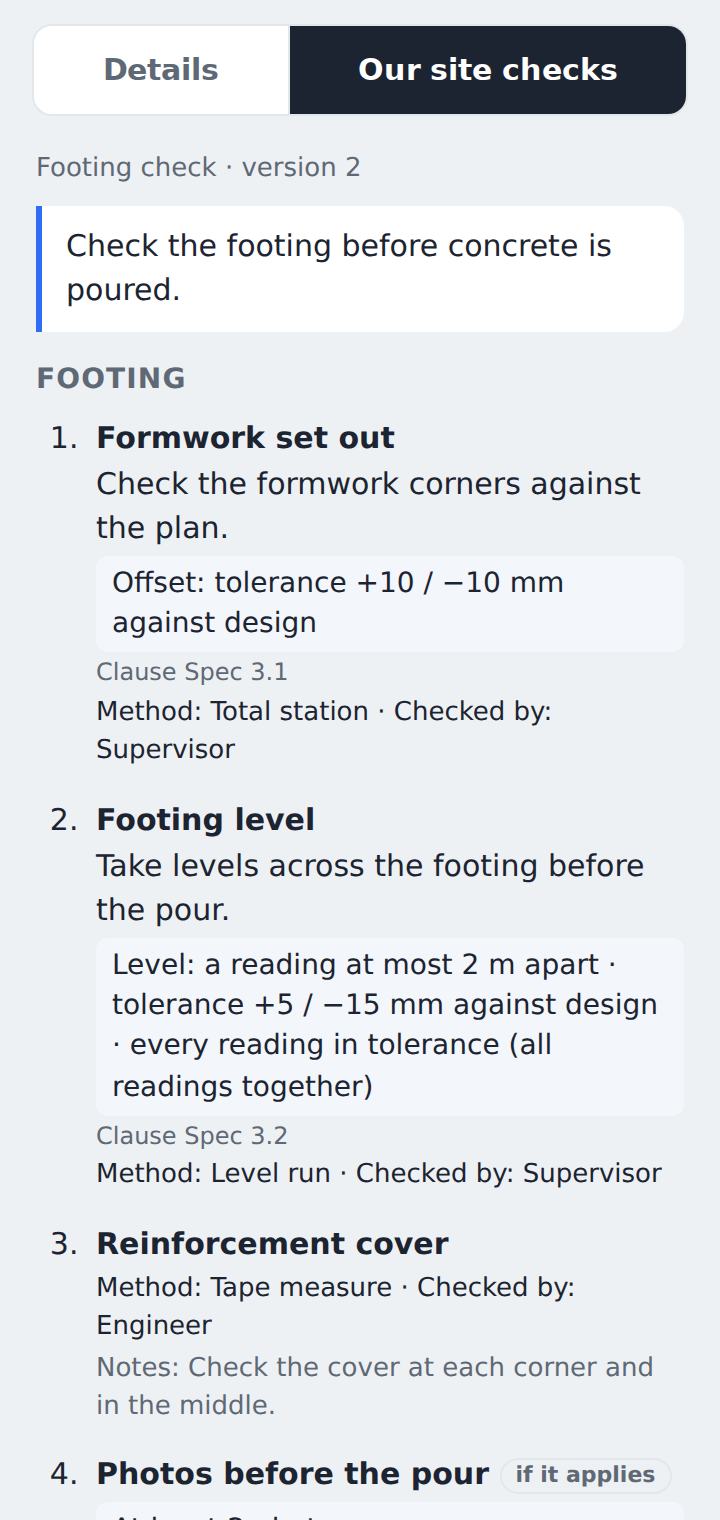 What to do, with each criterion in plain words